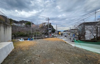 【堀内 土地】春には桜・海を遠望する高台の土地-物件写真 2
