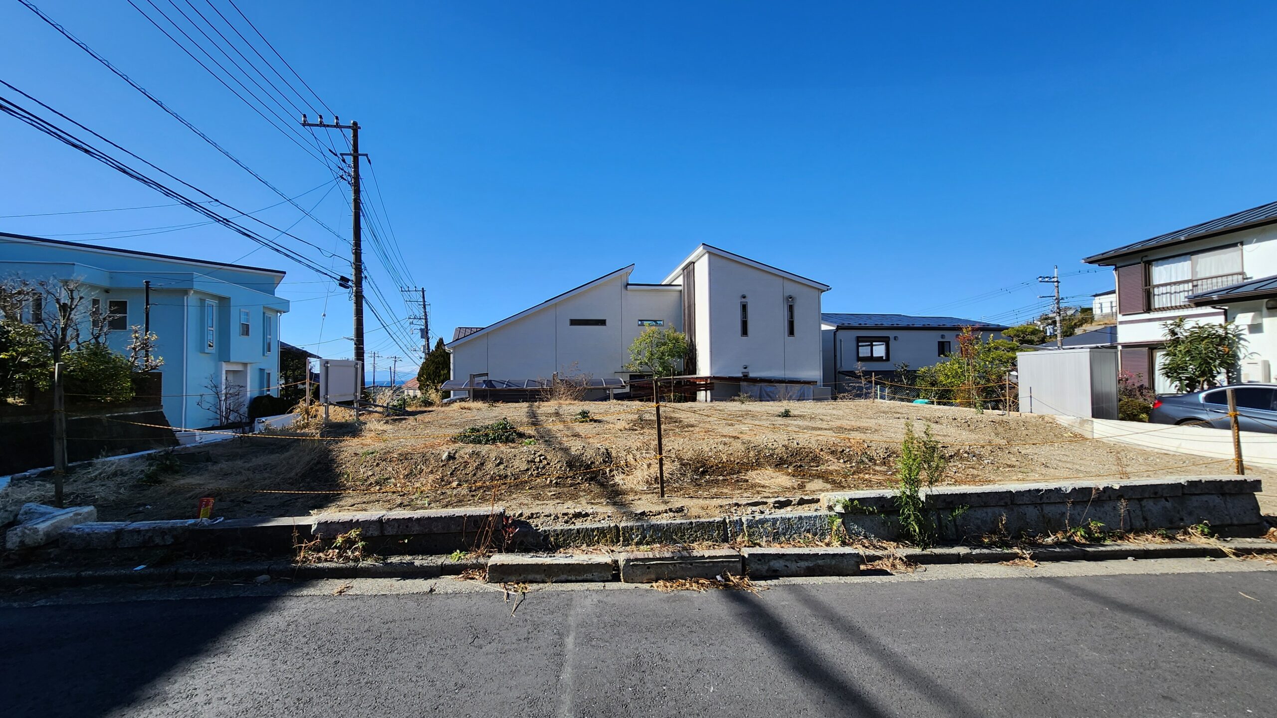 七里ガ浜の高台住宅地